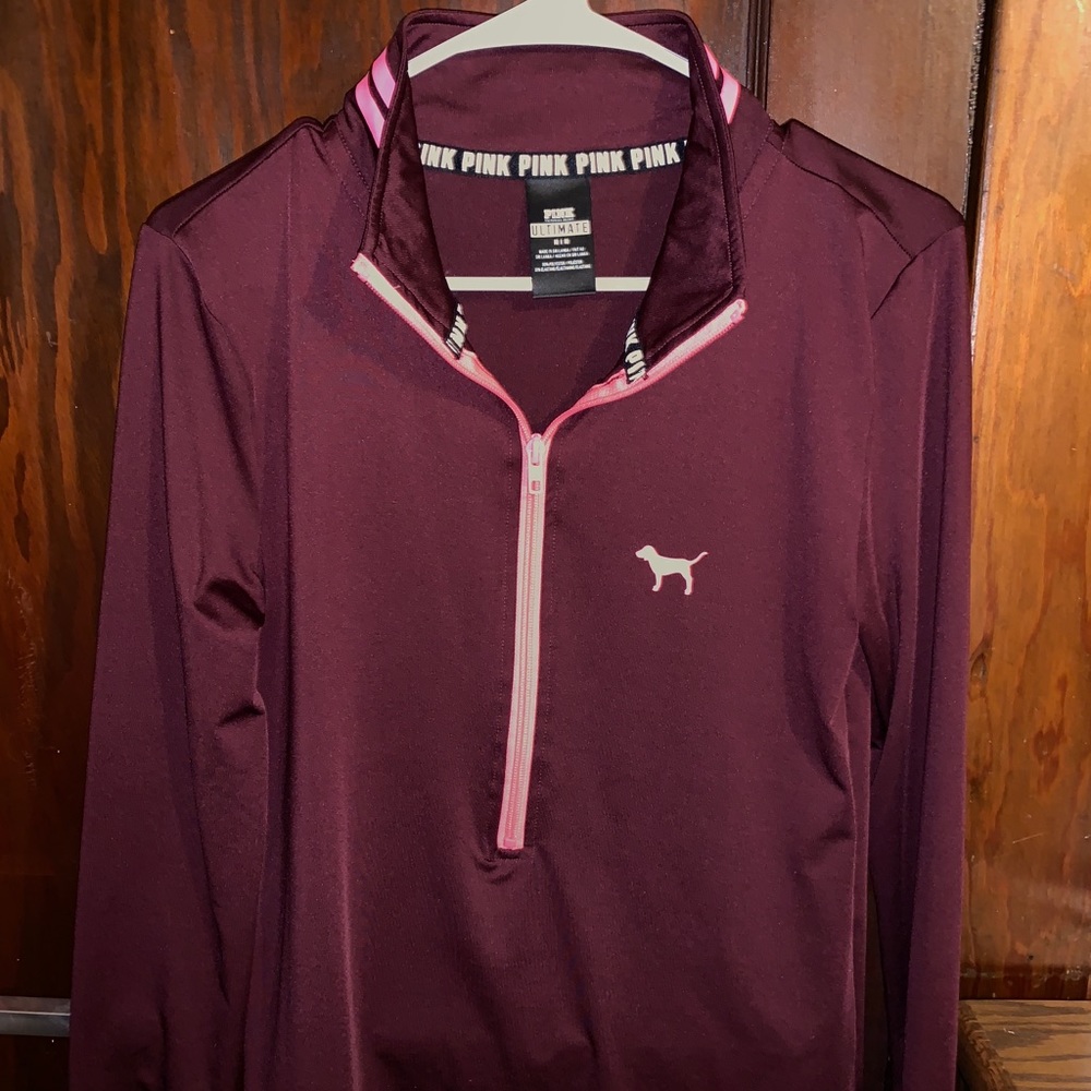 PINK gym half zip